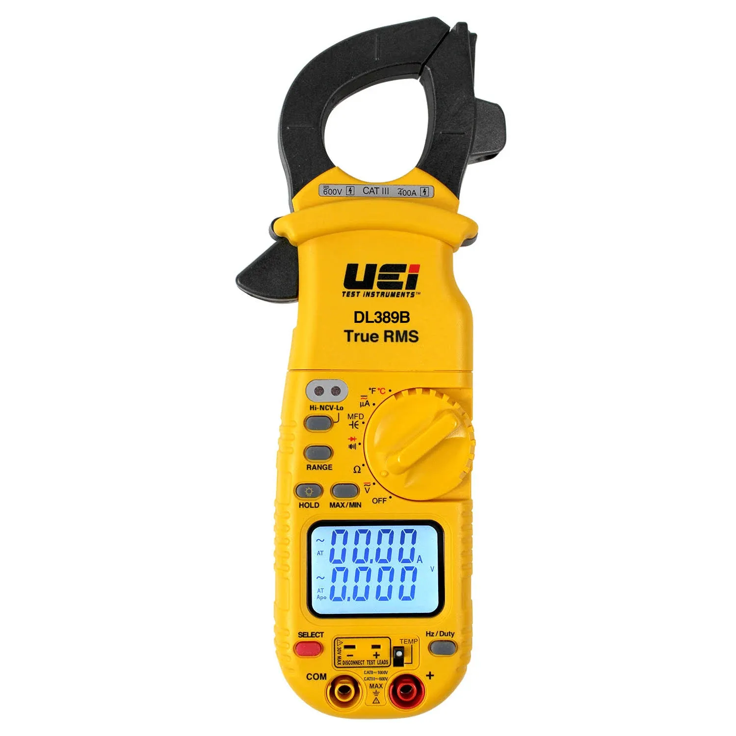 UEi DL389B Dual Display HVAC Clamp Meter