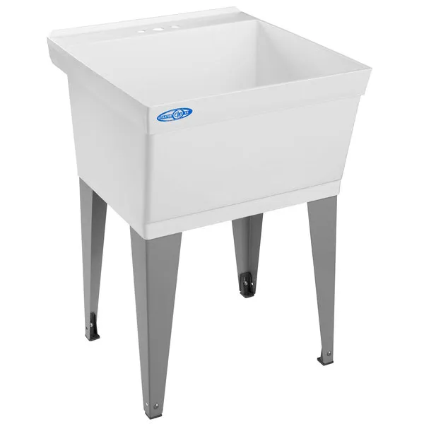 Mustee 15F 23" Utilatub Laundry Tub - Floor, White