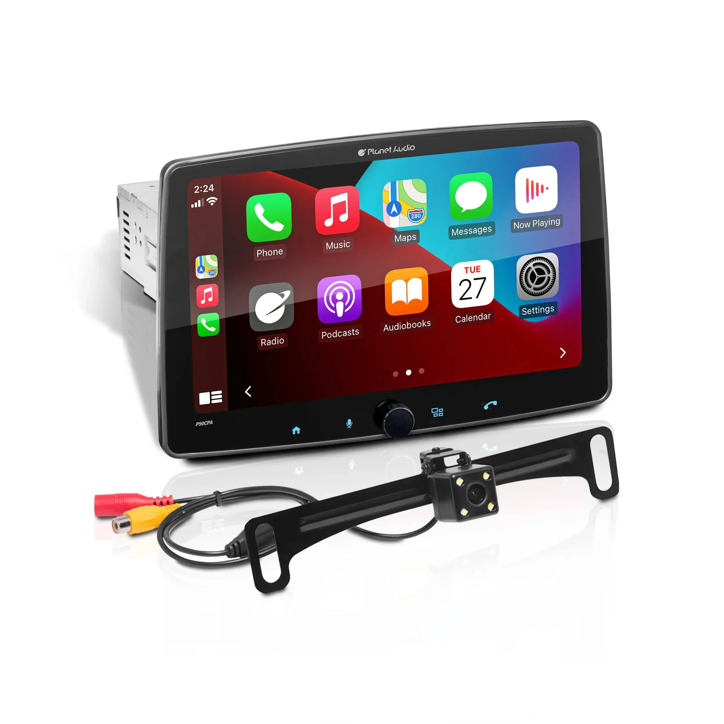 Planet Audio P90CPAC Apple CarPlay Android Auto Car Receiver - Single Din wit...