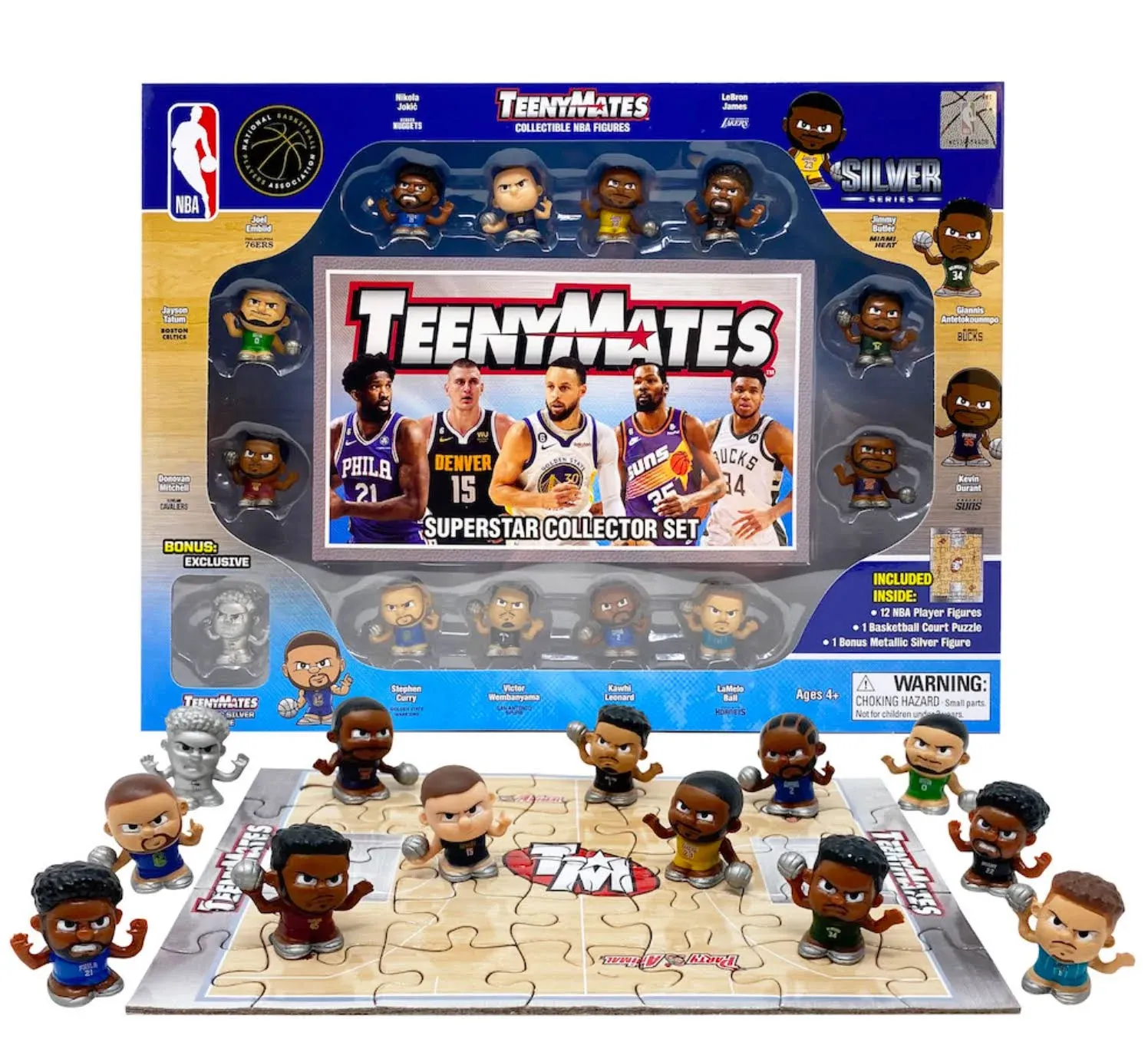 TeenyMates Collectible NBA Superstar Figure Gift Set