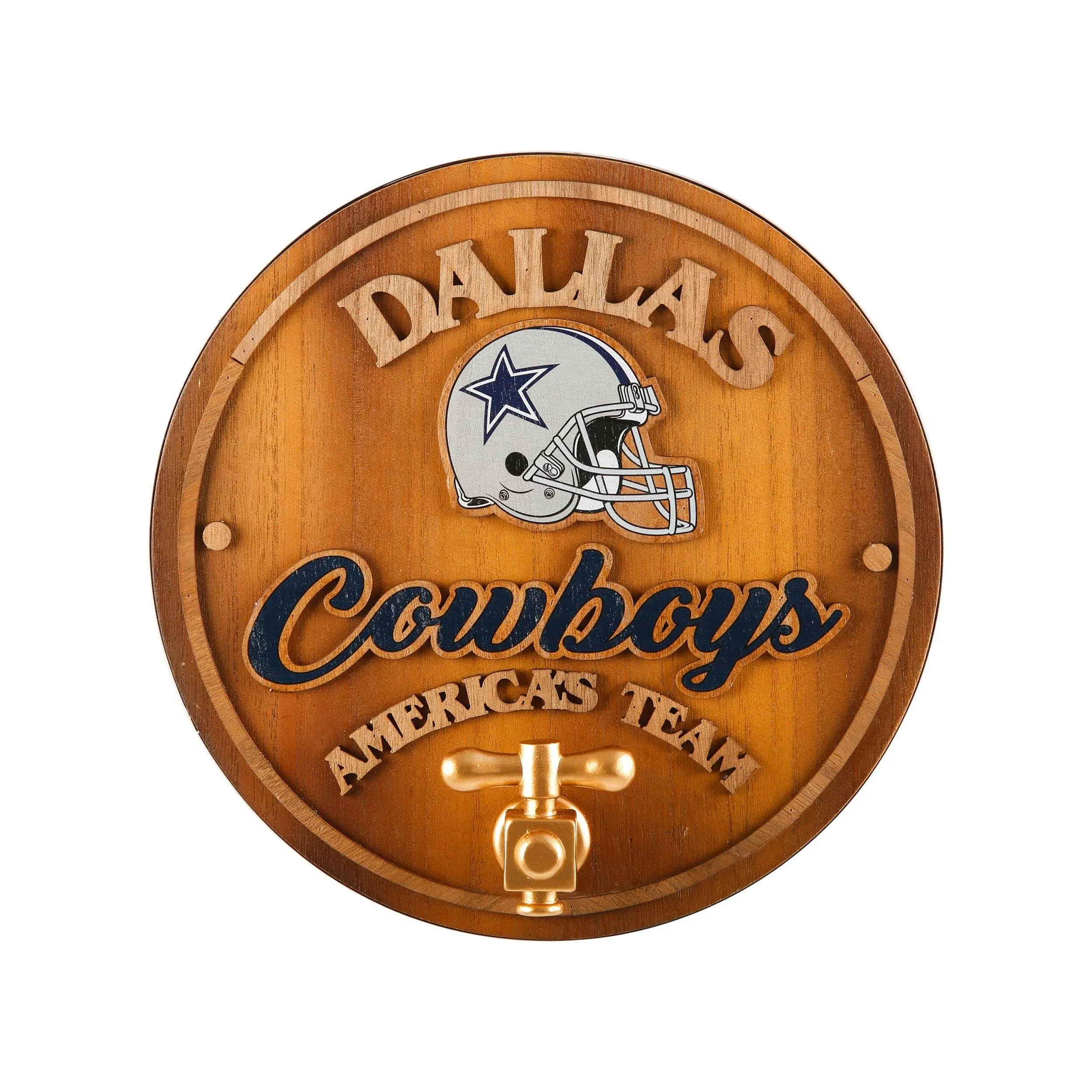 Dallas Cowboys NFL Keg Tap Sign