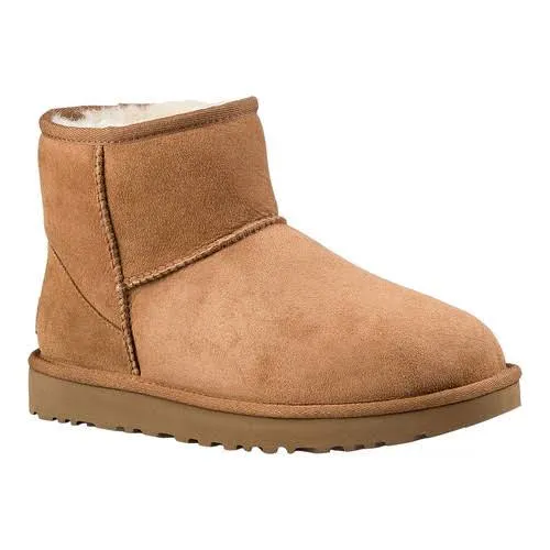 Ugg Australia Womens Boots Classic Mini II Casual Pull-On Ankle Suede