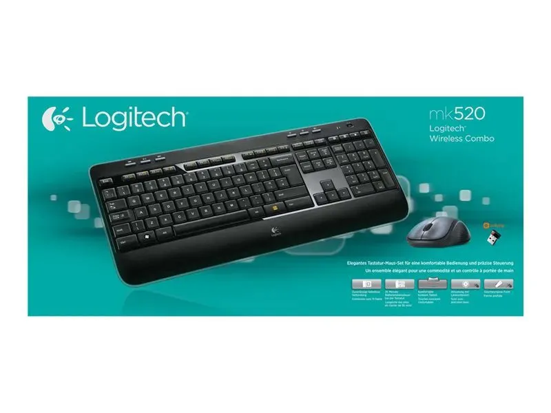 Logitech MK520 Wireless Keyboard Mouse Combo