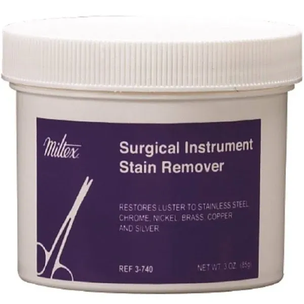 Miltex Surgical Instrument Stain Remover Powder 3 oz Jar - 1Each