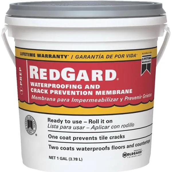 Custom Bldg Products LQWAF1-2 Redgard Waterproofing, 1 Gal