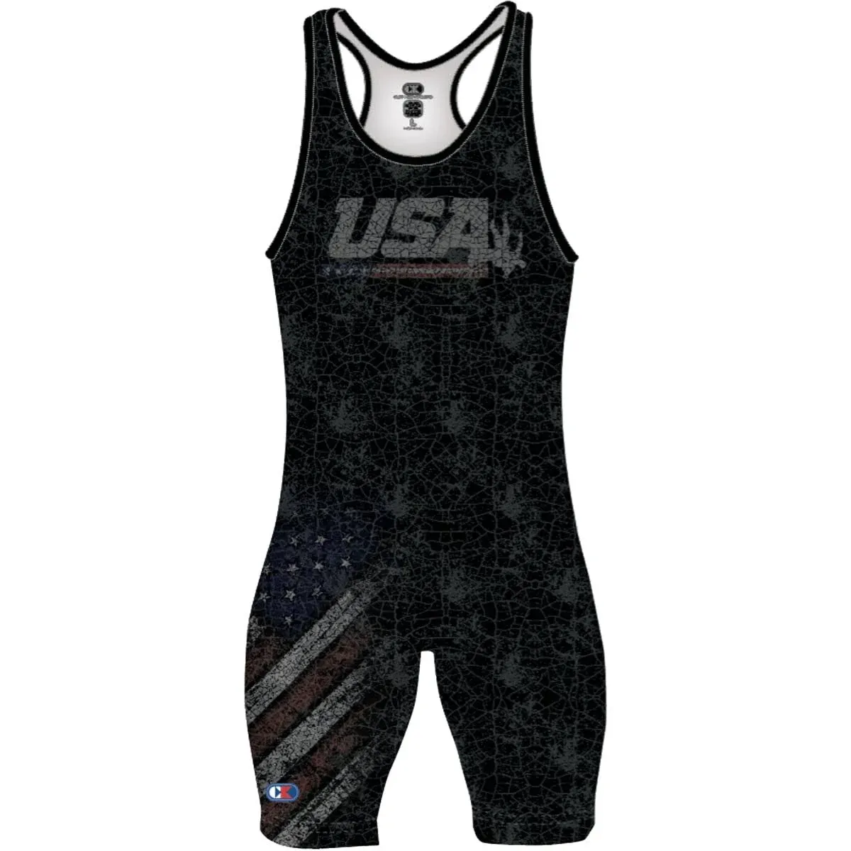 Cliff Keen The Patriot Sublimated Wrestling Singlet - Large - USA