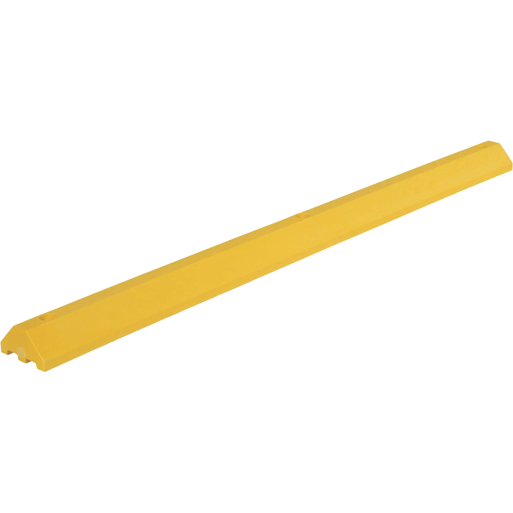 Vestil Recycled Plastic Car Stop 72 In. x 6 In. x 3-1/4 In. Yellow