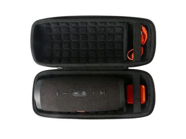 co2CREA Hard Travel Case for JBL Charge 4 Waterproof Bluetooth Speaker (Black CASE)