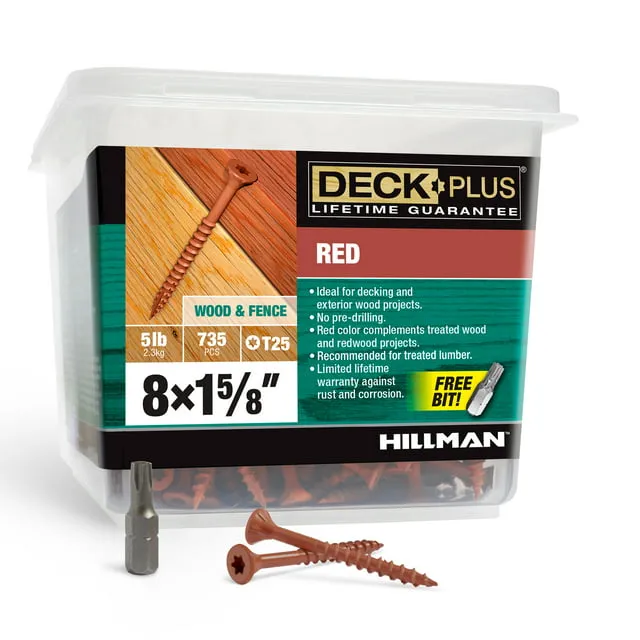 Deck Plus 48404 Star Flat Head Exterior Deck Screws