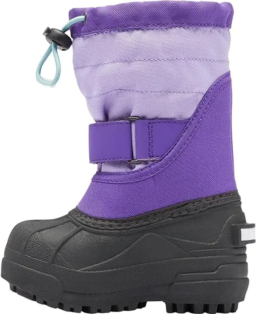 Columbia Unisex-Child Powderbug Plus II Snow Boot Waterproof Youth Size 2 Purple