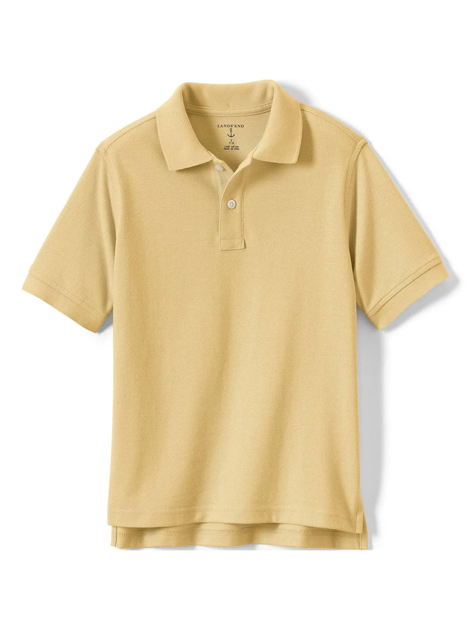 Lands' End School Uniform Kids Short Sleeve Mesh Polo Shirt