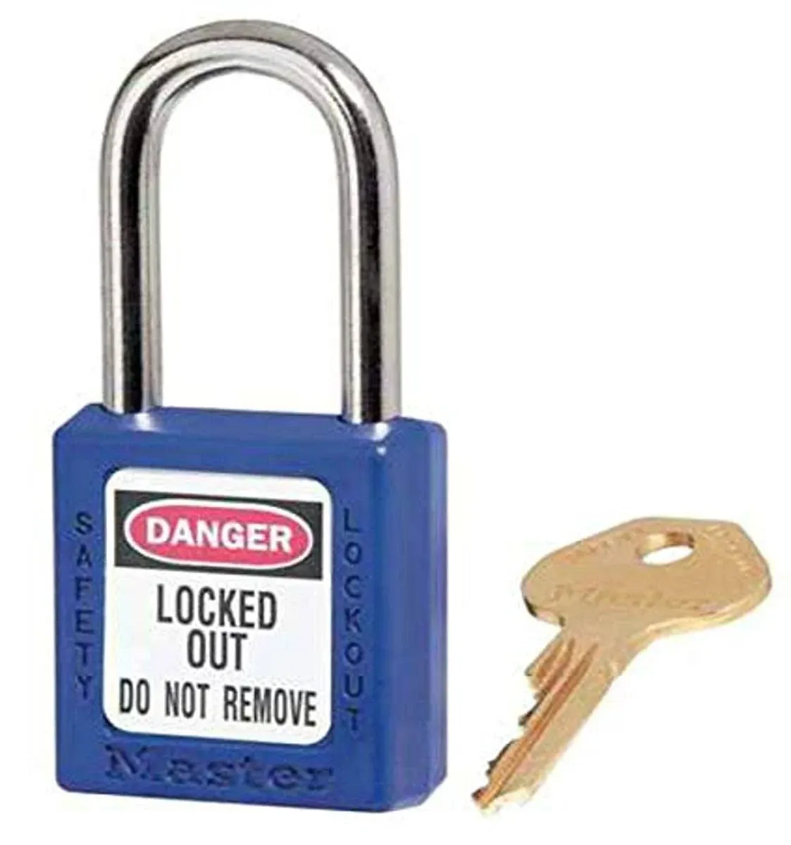 Master Lock 410BLU Zenex Thermoplastic Safety Padlock, Capacity, Volume, Plastic, Standard, Blue