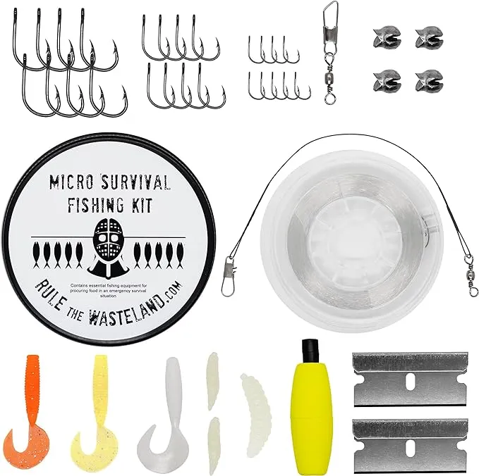 Rule The Wasteland MICRO Survival Fishing kit - FREE SHIPPING