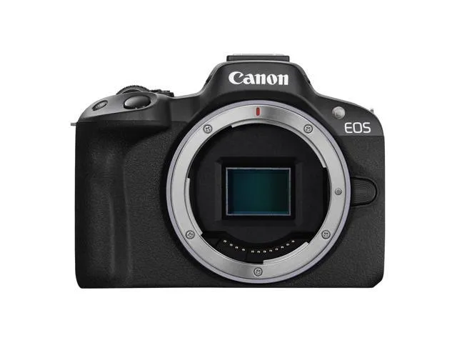 Canon EOS R50 Mirrorless Vlogging Camera (Black) w/RF-S18-45mm F4.5-6.3 is STM & RF-S55-210mm F5-7.1 is STM Lenses, 24.2 MP, 4K Video, Subject Detection & Tracking, Compact, Smartphone Connection