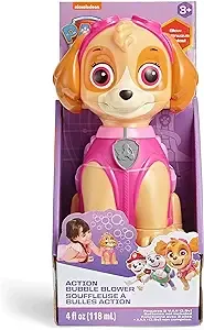 Nickelodeon Little Kids Paw Patrol Skye Action Bubble Blower and Includes Bubble Solution, Brown, PinkNickelodeon Little Kids Paw Patrol Skye Action Bubble Blower and Includes Bubble Solution, Brown, Pink