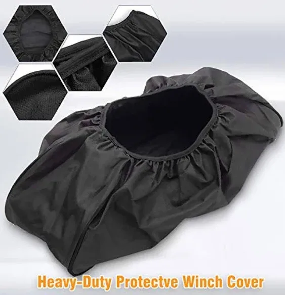 MUAKIOY Heavy Duty Waterproof Dust-Proof Winch Protection Cover