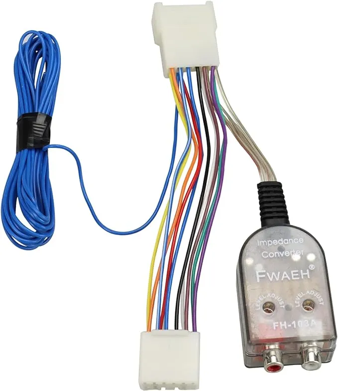 Add an Amplifier Adapter w/Amp Turn On Wire Compatible with Toyota Subaru Scion Lexus