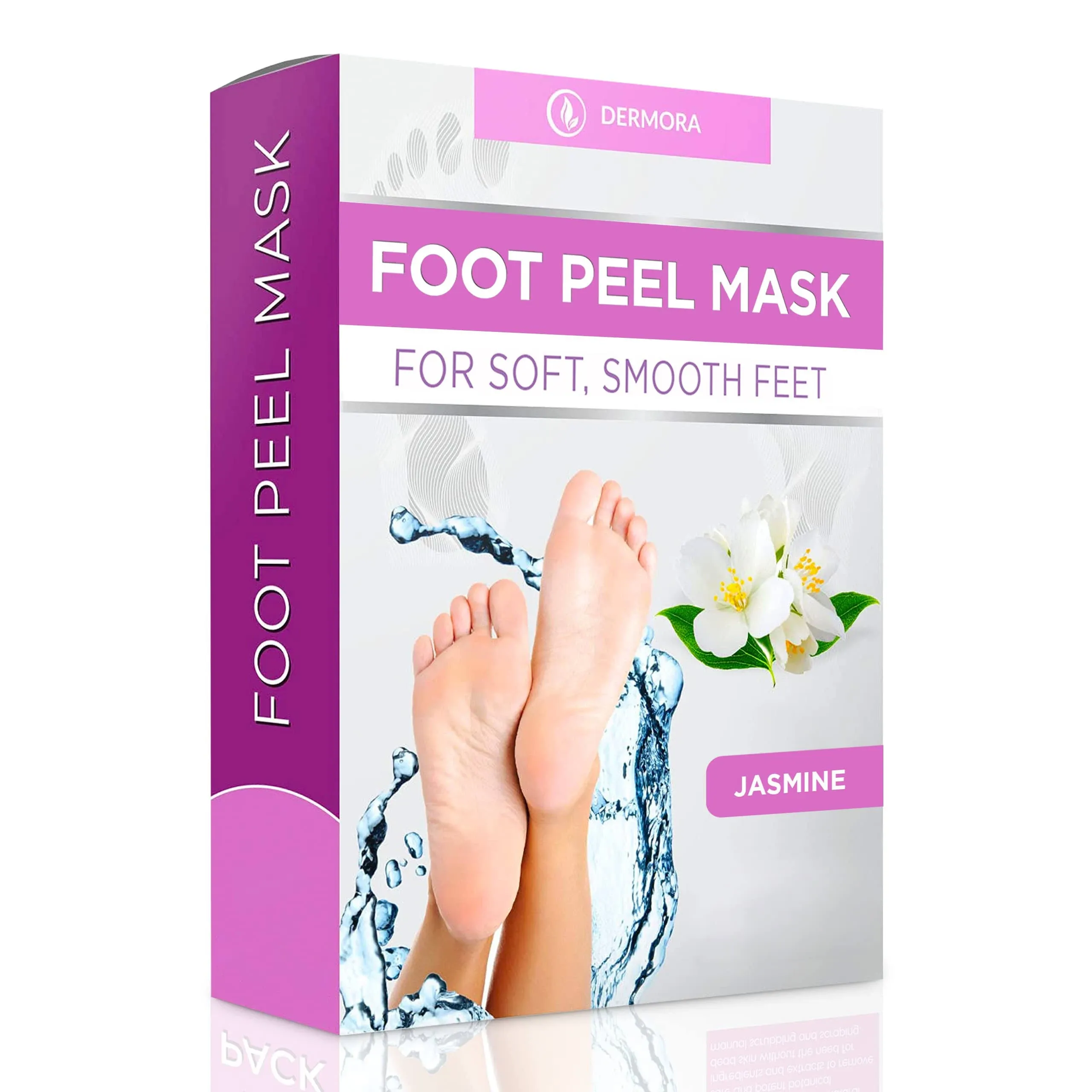 FOOT PEEL MASK FOR CRACKED HEELS DEAD SKIN&amp;CALLUSES EXFOLIATING TREATMENT 8 PACK