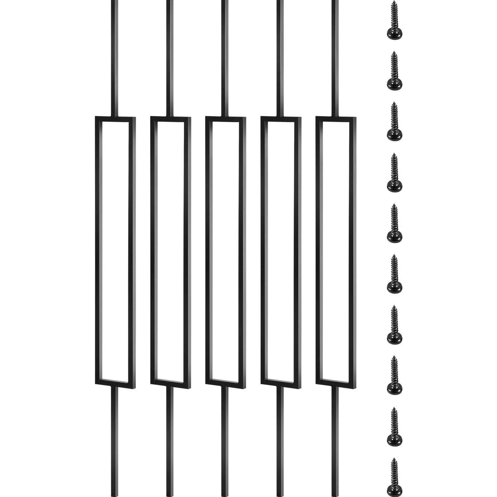 Vevor Deck Balusters, 10 Pack Metal Deck Spindles, 44"x0.5"