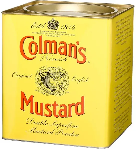 Colman's Double Superfine Mustard Powder, 4 Pound 6 Ounce Tin