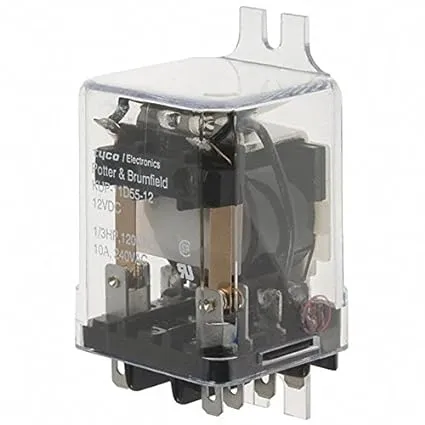 TE CONNECTIVITY/POTTER & BRUMFIELD KUP-11D55-12 POWER RELAY, DPDT, 12VDC, 10A, BRACKET