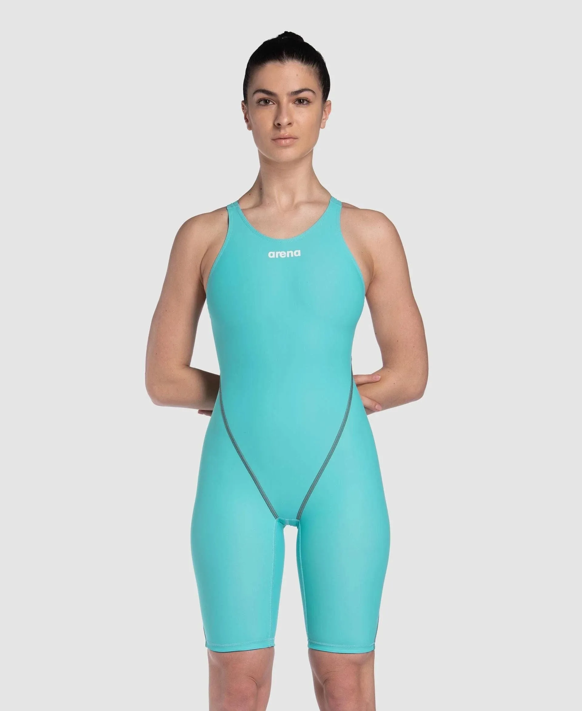 Arena Powerskin St Next Womens Open Back Kneeskin - Aquamarine 24