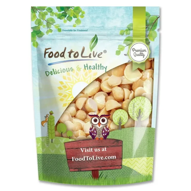 Macadamia Nut Pieces, 2 Pounds — Kosher, Raw, Vegan — by Food to Live