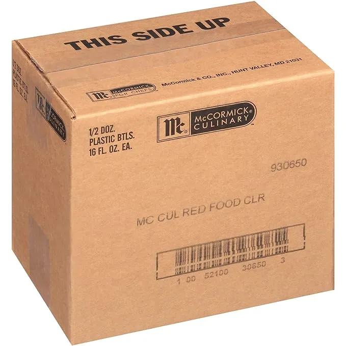 McCormick Culinary Red Food Coloring 16 fl oz - One 16 Fluid Ounce Bottle of Red Food Coloring Liquid for Adding Rich Color to Cakes Cookies