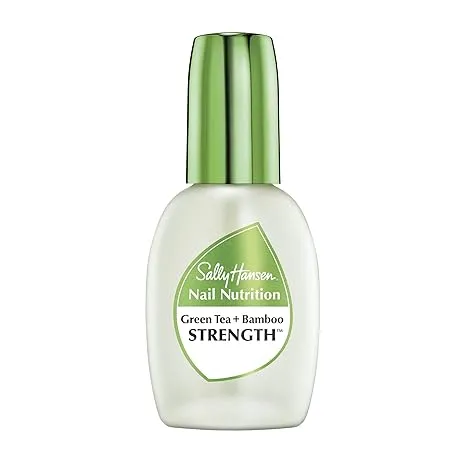 Sally Hansen Top Coat, Strengthener, Green Tea + Bamboo Strength - 0.45 fl oz