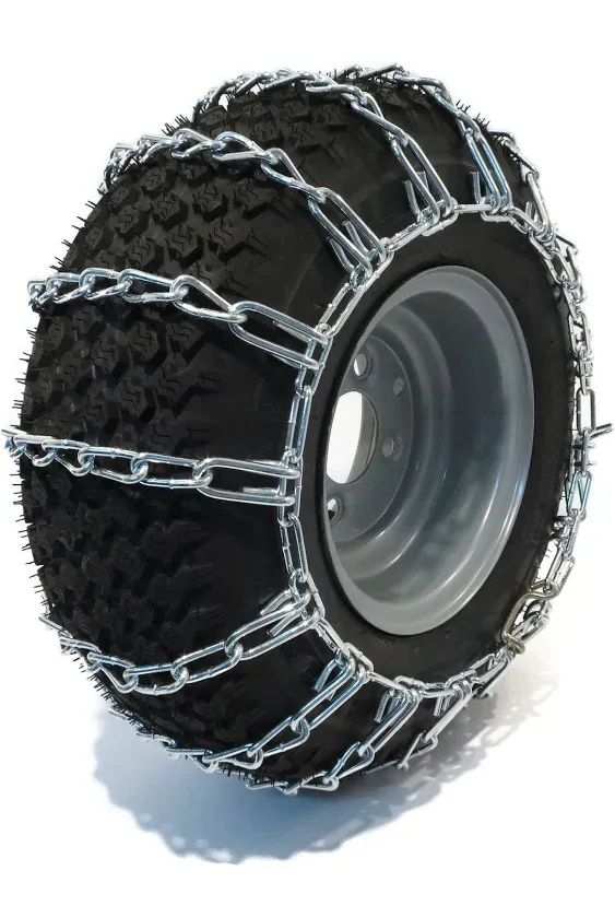 The ROP Shop New Pair 2 Link TIRE Chains 15x6x6 15x5x6 14x5.50x5 for UTV ATV Peerless MaxTrac