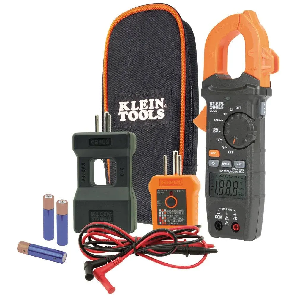 Digital Clamp Meter, AC Auto-Ranging 400 Amp