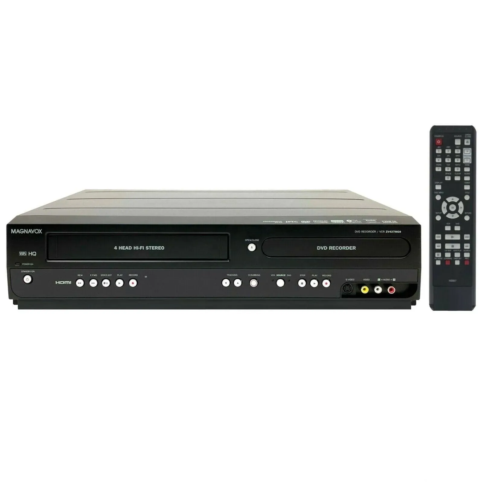 Magnavox ZV427MG9 DVD Recorder/VCR Combo HDMI 1080p Up-Conversion No Tuner