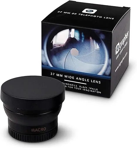  37mm Wide Angle Lens for iPhone and Smartphones - Clip On Macro Lens and Wide 