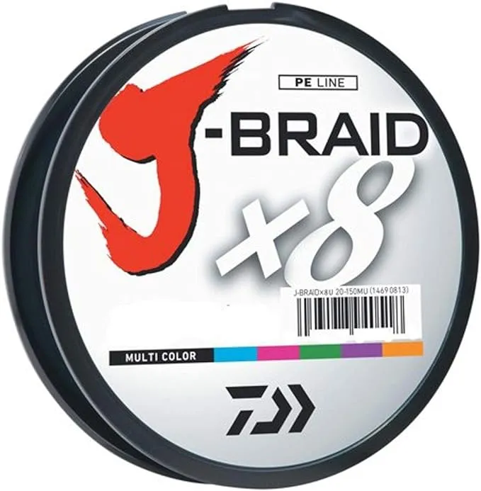 Daiwa JB8U40-300CH J-Braid Chartreuse Fishing Line 330 Yards, 40lb