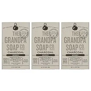 Grandpa's, Face & Body Bar Soap, Detoxify, Charcoal, 120g on OnBuy