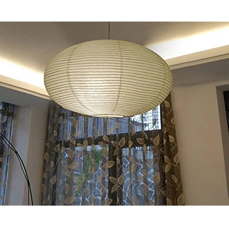 TopAAA 16â€ White Round Paper Lantern, Pendant Lamp Shade, Hanging Paper ...