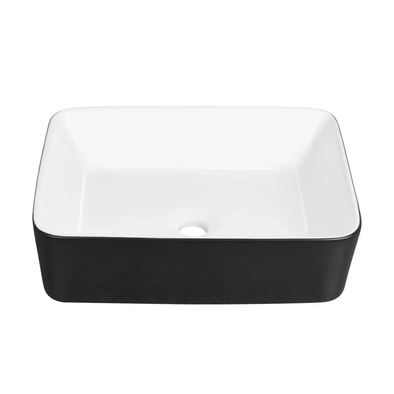 DeerValley DV-1V0001 Ally 19" Ceramic Rectangular Bathroom Sink Vessel Sink Sink ...