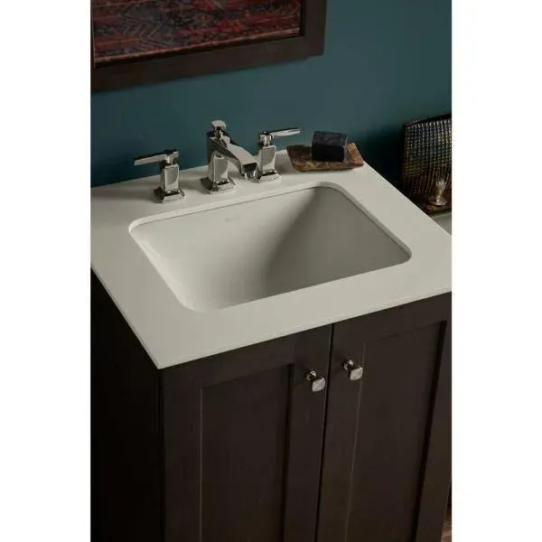 KOHLER Caxton White Undermount Rectangular Transitional Bathroom Sink (20.25-in x 15.69-in)KOHLER Caxton White Undermount Rectangular Transitional Bathroom Sink (20.25-in x 15.69-in)