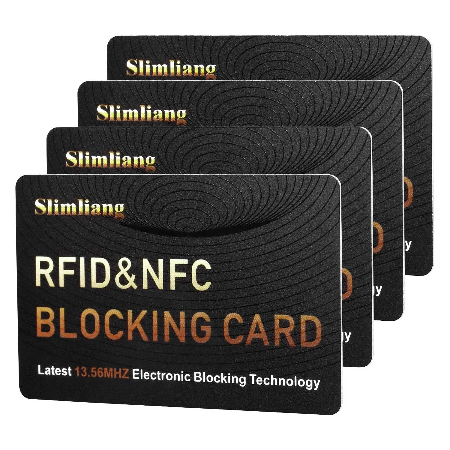 4 Pack RFID Blocking Card, Smart Slim Design Perfectly fits in Wallet/Purse