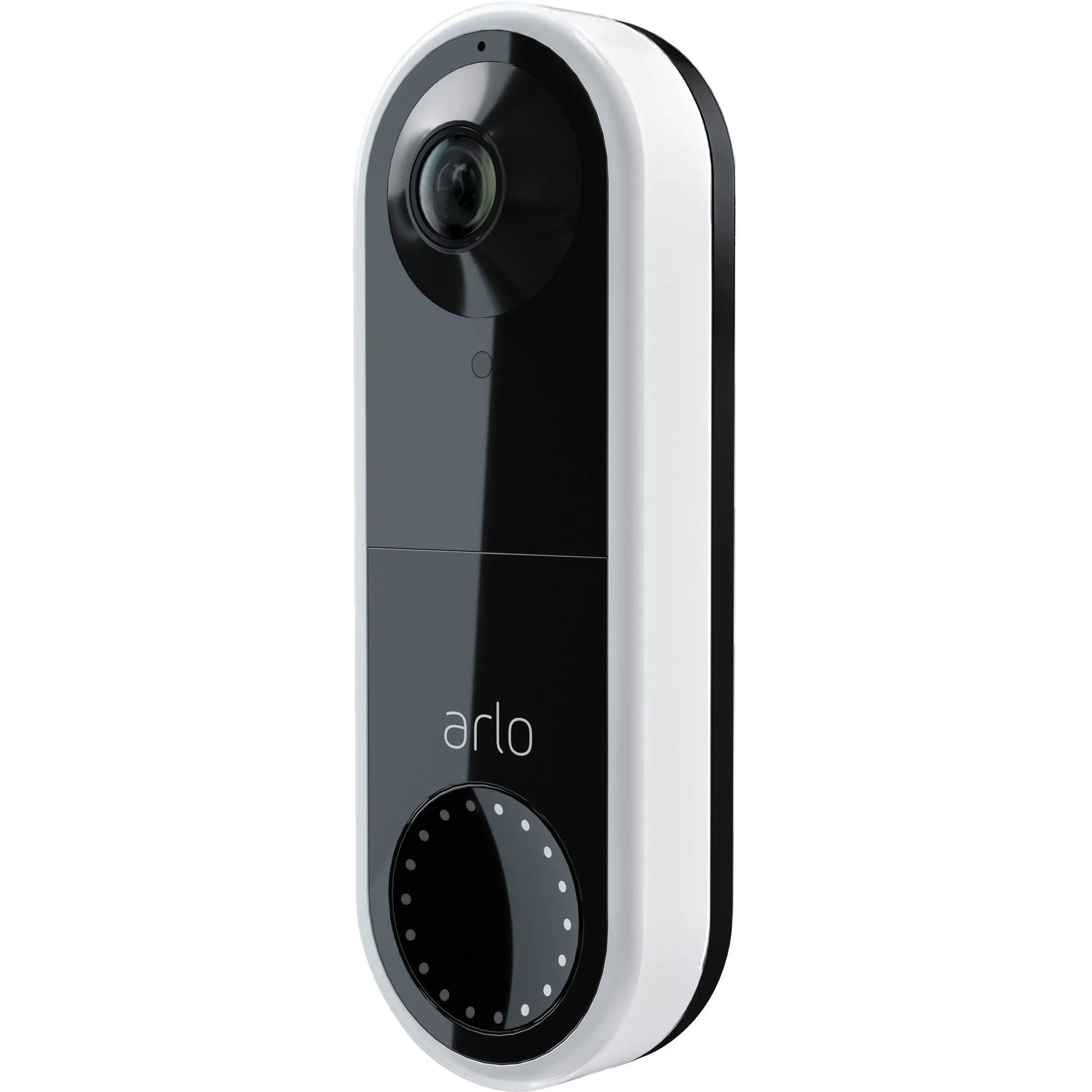 Arlo Essential Wired Video Doorbell - HD Video, 180° View, Night Vision, 2 Way Audio, DIY Installation (wiring required), Security Camera, Doorbell Camera, Home Security Cameras, White - AVD1001