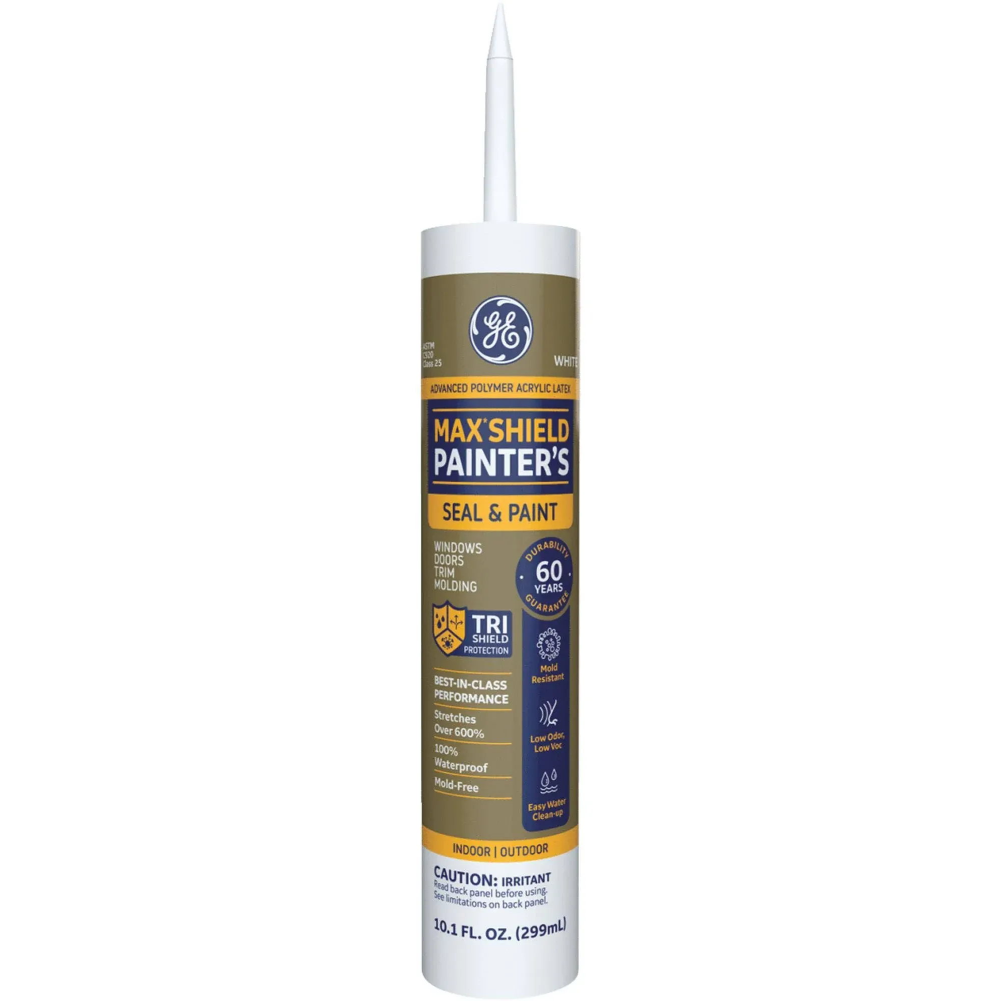 GE GE5091 Painter's Sealant, White, 10.1 oz Cartridge