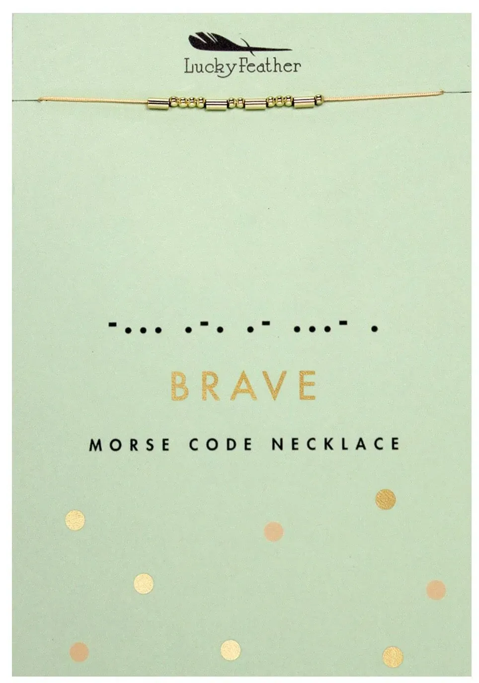 Brave  - Morse Code Necklace