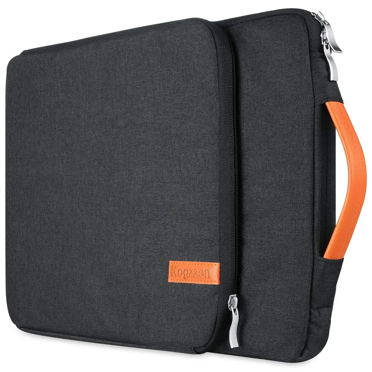 15 15.6 16 Inch Laptop Sleeve Case Waterproof Shockproof Notebook Bag Compatible with MacBook Pro 16 15/ Dell XPS 15/ Surface Laptop 15/ Chromebook Dell HP Lenovo Acer Asus Samsung - Gray