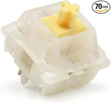 Gateron Milky Yellow Mechanical Keyboard Switches