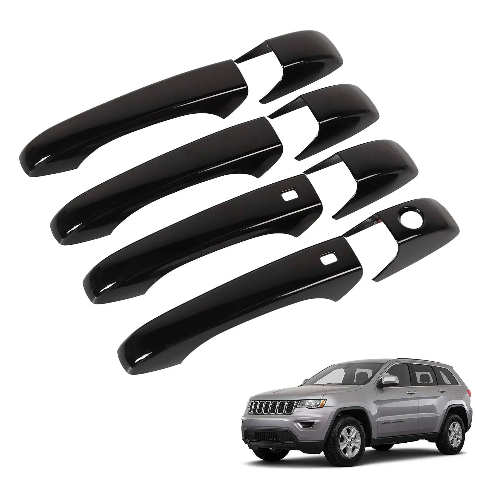 Cherocar Door Handle Cover Kit for Jeep Grand Cherokee (2011-2020) and Dodge Durango (2011-2020