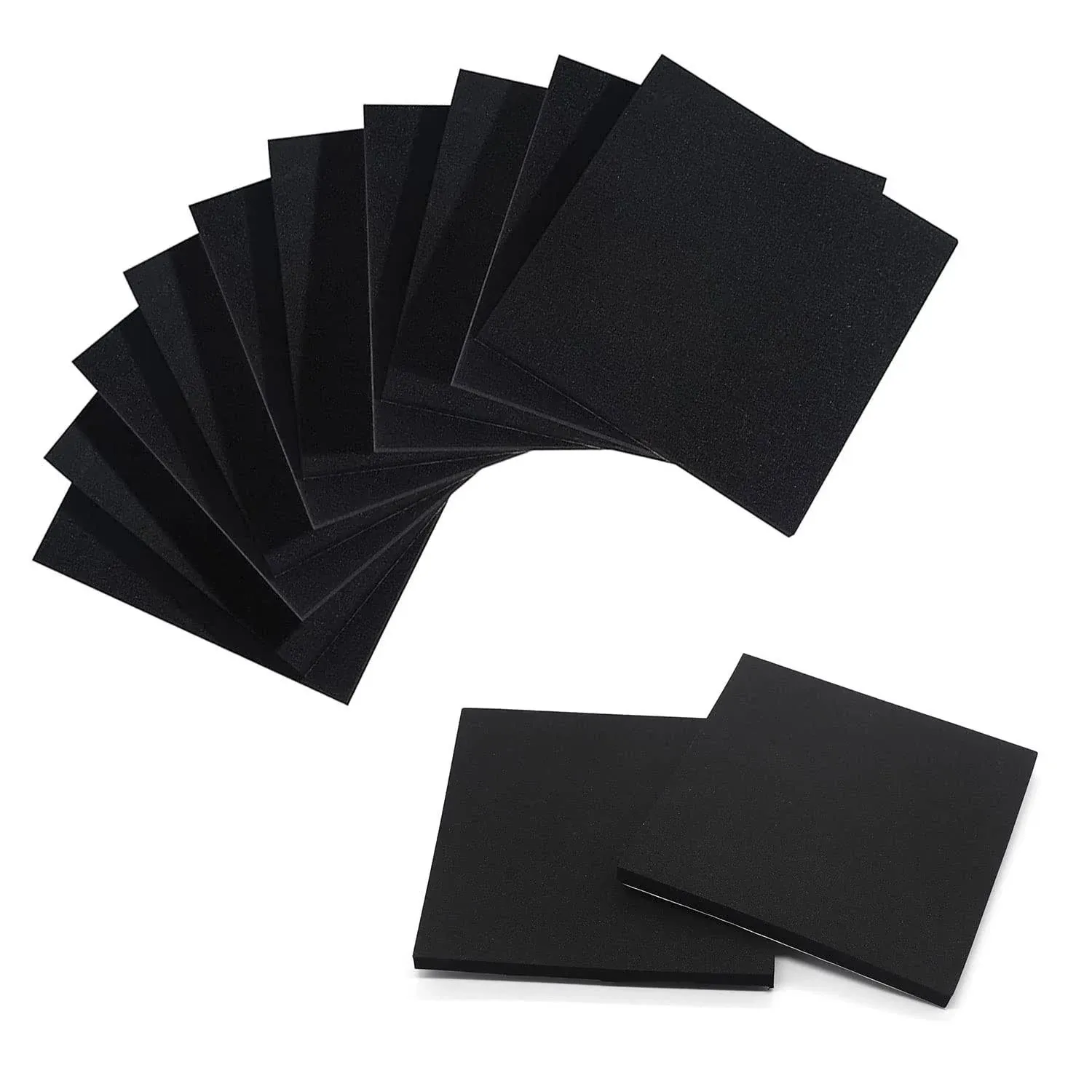 Foam Padding Sheets with Adhesive Backing - Self Stick Neoprene Insulation Foam,8PCS 1/4 Inch Thick X 4 Inch Long X 4 Inch Wide - Closed Cell Foam Sheet Square Pad