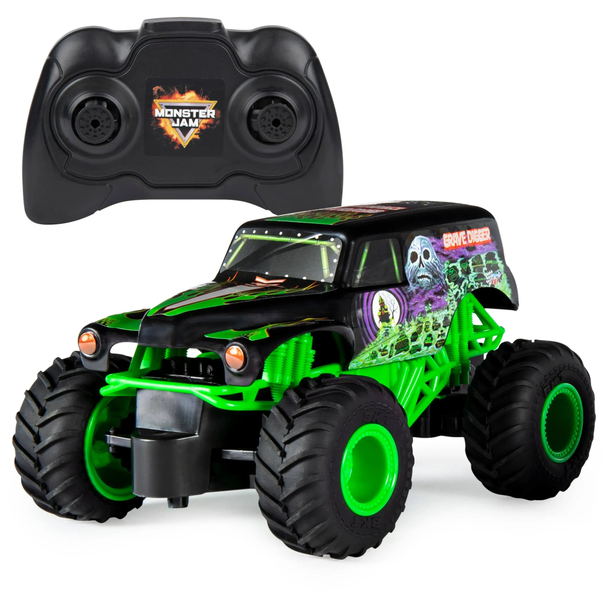 Monster Jam , Official Grave Digger Remote Control Monster Truck Toy, 1:24 Scale, 2.4 GHz, for Ages 4 and Up