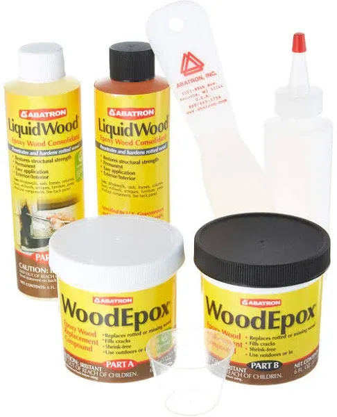 Abatron Wrk60r Wood Restoration Kit, 24 Oz