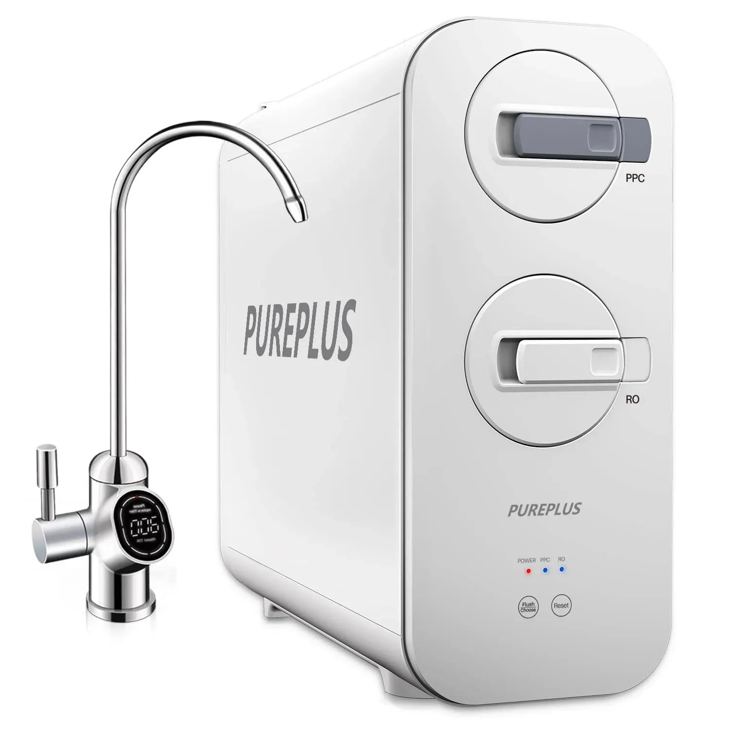 PurePlus Tankless Reverse Osmosis Water Filtration System, 600 GPD, 1.5:1 Pure to ...