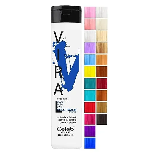 Celeb Luxury Viral and Gem Lites Colorwash Color Depositing Shampoo - Color Refresher, Vegan Hair Dye, Bondfix Bond Rebuilder